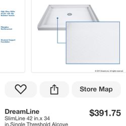 BRAND NEW IN BOX SHOWER 🚿 BASE 42”x34” 