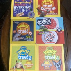 National Geographic Kids Educational Books Weird But True And Similar $5 Each 