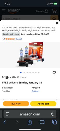 Sylvania H11 high and low beam