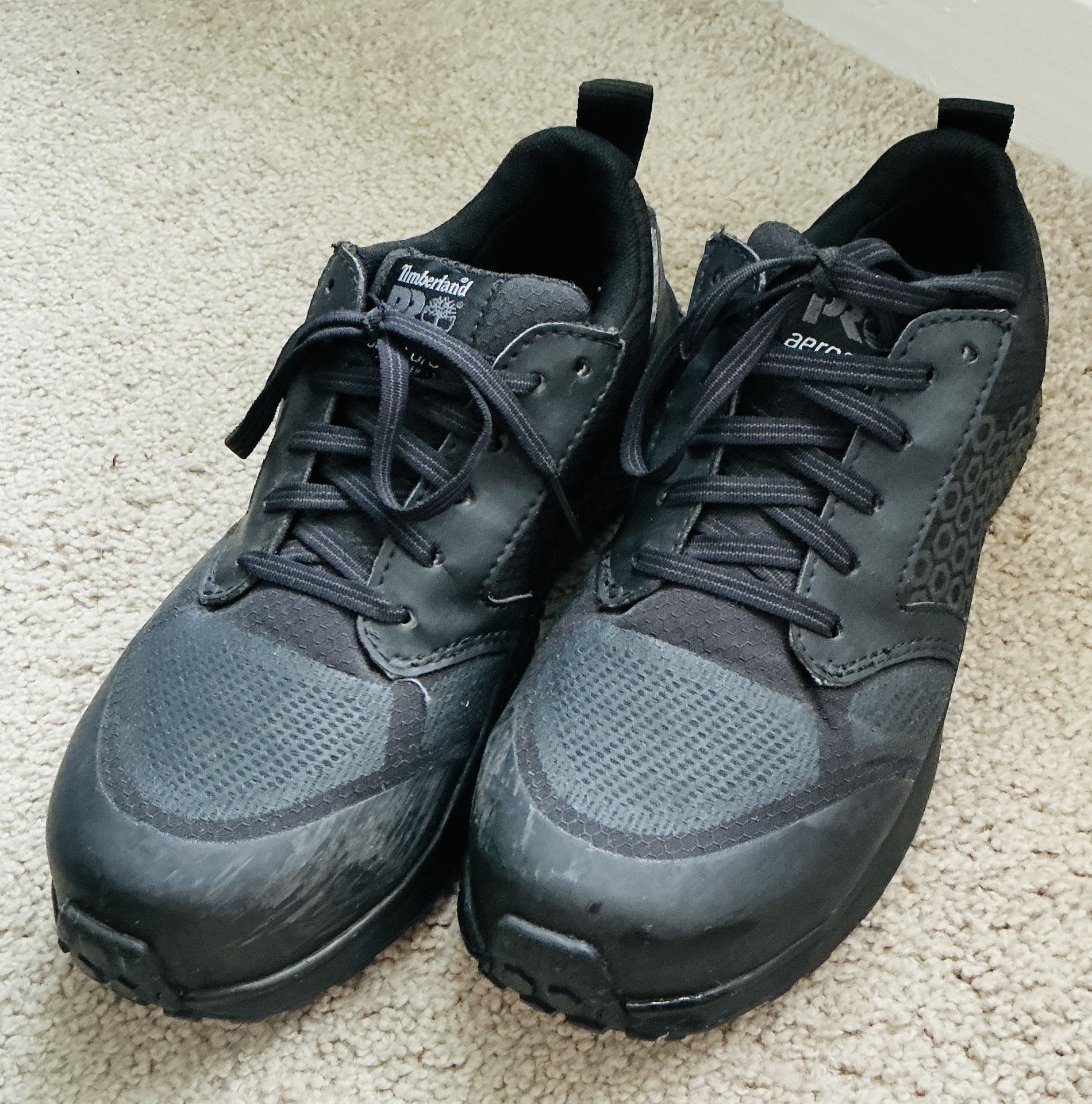 Timberland Womens Reaxion Work Sneaker Black Size 8,5 Like NEW