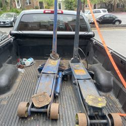 Hein-Werner Floor Jack 10 Ton Tons Air Manual Service HW93662 Truck Bus - Heavy Duty - LOT OF 2