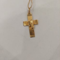 14k Cross Pendant