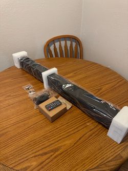 Soundbar with Remote and Accessories