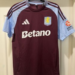 Aston Villa Football Shirt Men's adidas 24/25 Home- New