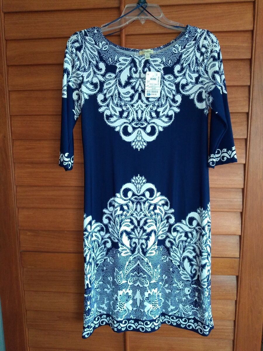 Ladies Blue and white Dress - Never worn