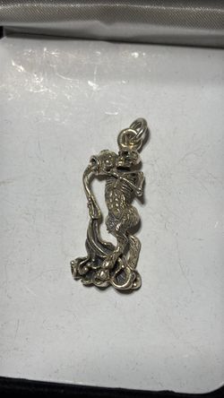 Sterling silver skeleton pendant