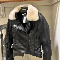 Merla Women’s Leather Motorcycle Jacket