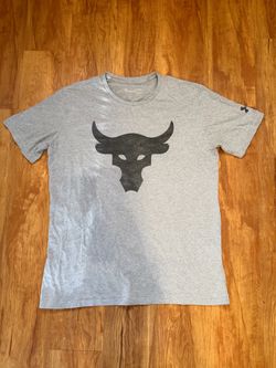 Under Armour Project Rock Men’s XL Gray T-Shirt Short Sleeve Crew Neck