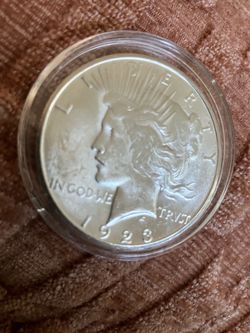 1923-s Peace dollar, silver