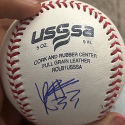 Luke Cantwell and Robert Stephenson Dual autographed (signed) baseball