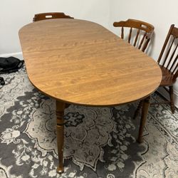 ETHAN ALLEN Heirloom Nutmeg Maple Colonial Early American 86″ Oval Dining Table 10-6093