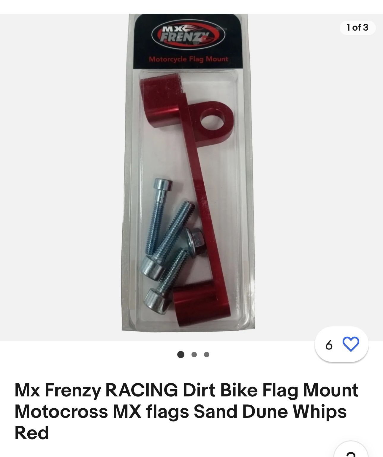 Off Road Dirt bike / Motorcycle Flag Mount / Whip Mount