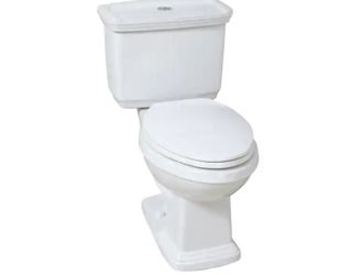 Glacier Bay Newcastle 12 in. Rough In Two-Piece 1.0 GPF/1.28 GPF  Elongated Toilet in White NEW