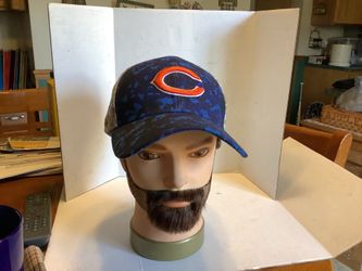 Chicago Bears New Era 59Fifty fitted hat with blue camo pattern and desert camo on mesh back. Small-Medium size, stitched with bold colors. Never worn