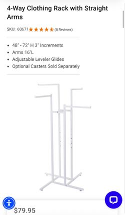 4 way clothing racks