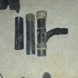 3"×4" abs santee used+  2 -4"×18"pipe2 no hub coup.
