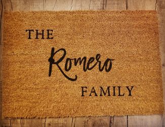 Personalized door mat