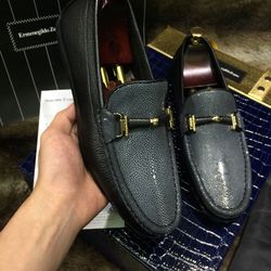 Men's imported genuine leather business shoes, size: 9.5