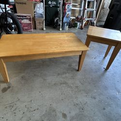 Matching Coffee Table And End Side Table