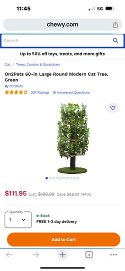 60 Inch Large Round Modern Cat Tree