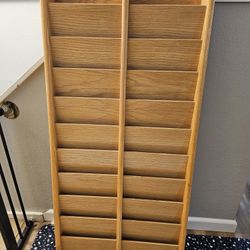 Wood Wall Magazine Holder 