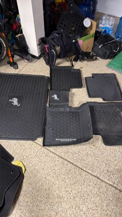 Ford Bronco sport floor liners for rubber flooring plus rear liner