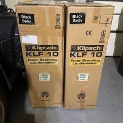 (2) Klipsch KLF 10 Floor Standing Loudspeaker (Brand New In Box)