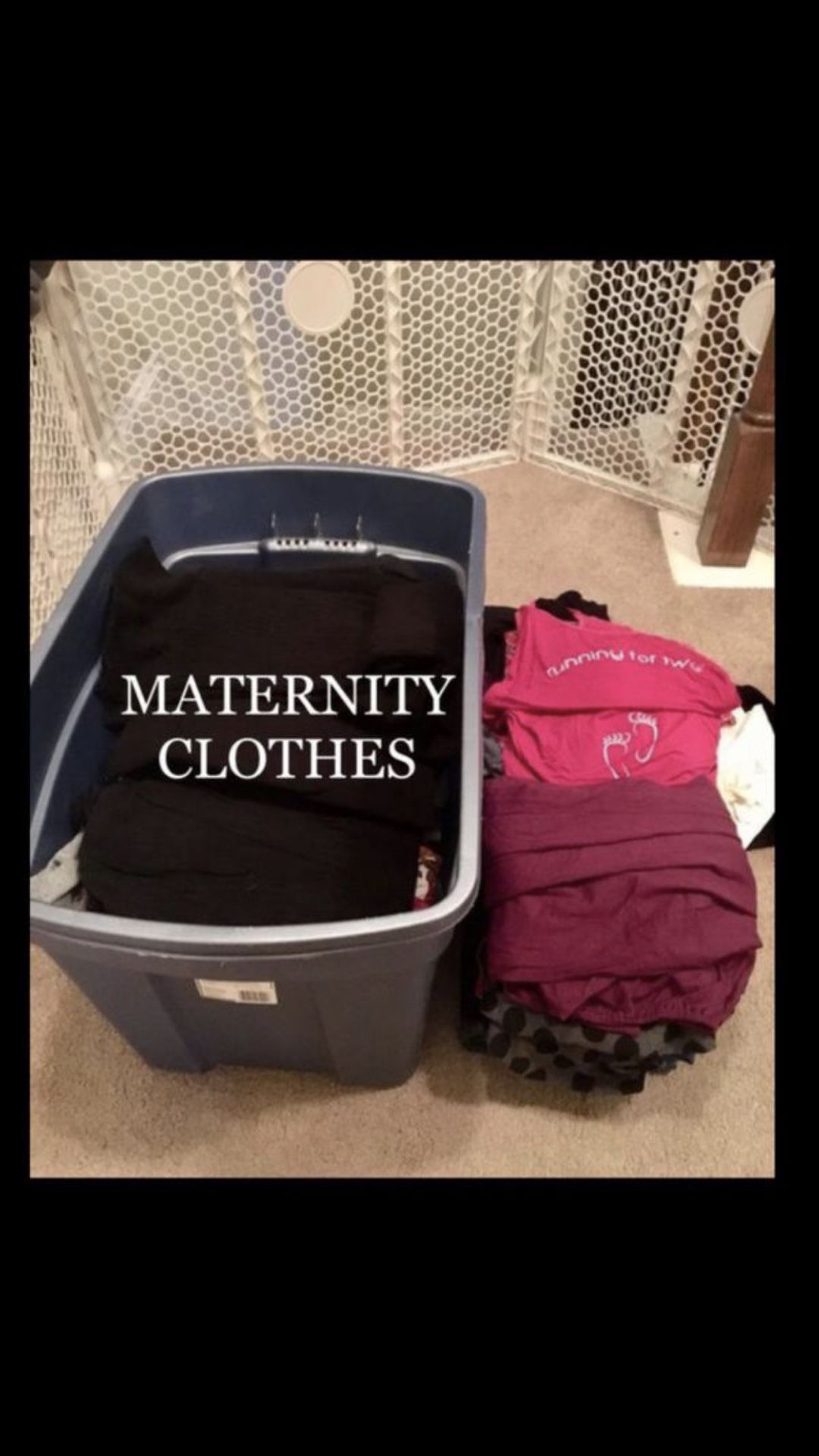 Maternity clothes size large and medium