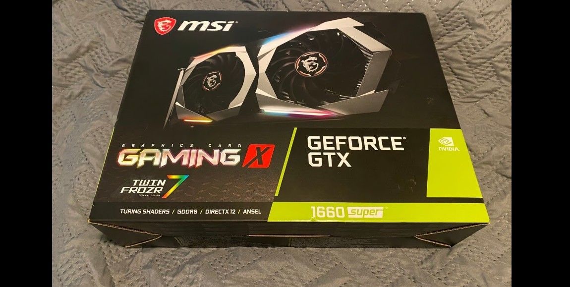 MSI Gaming X TF7 RGB GeForce GTX 1660 Super 6GB GDDR6 Nvidia Graphics Card LN-MW