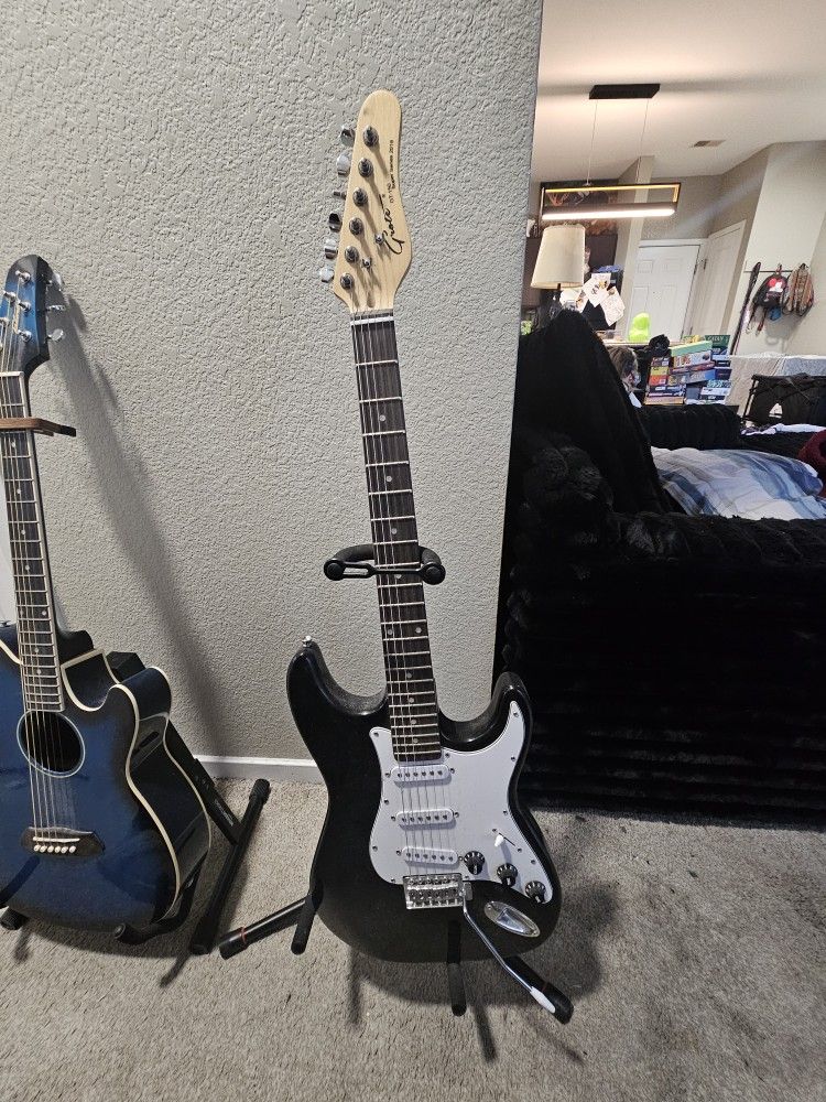 Blue Acoustic/Electric Gutiar