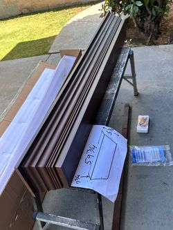Fireplace mantle with all the hardware for mounting