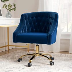 Blue velvet Office Chair