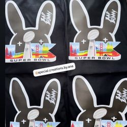 Custom made Super Bowl Family Matching Shirts front & back 🏈✨