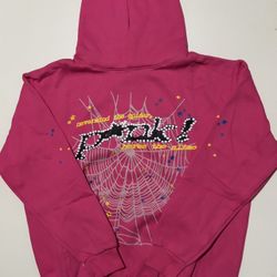 Sp5der Pink Hoodie