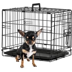 BestPet | Dog Crate | 18" | Black | Foldable Metal Kennel