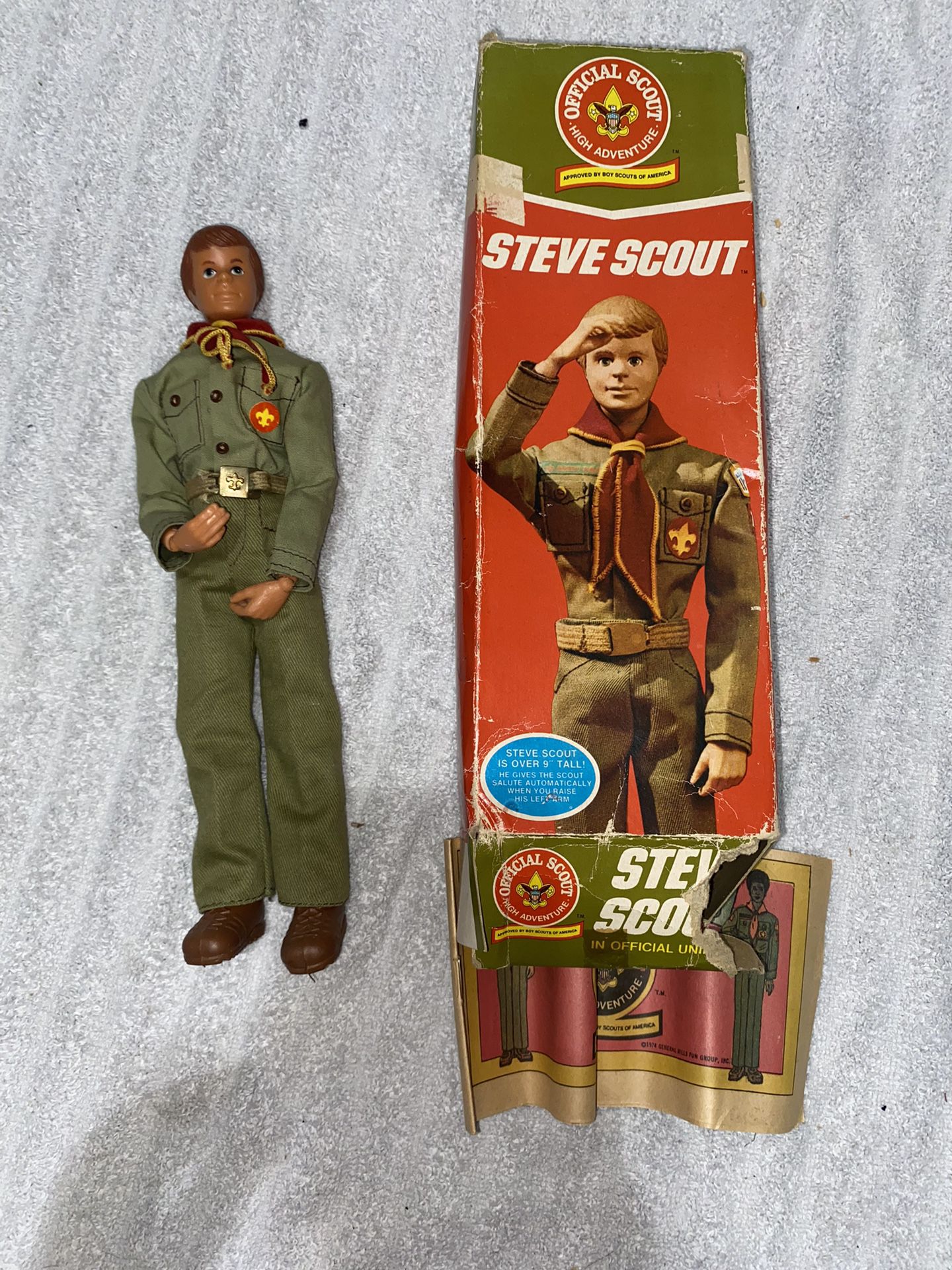 1970’s Steve Scout Doll And Box