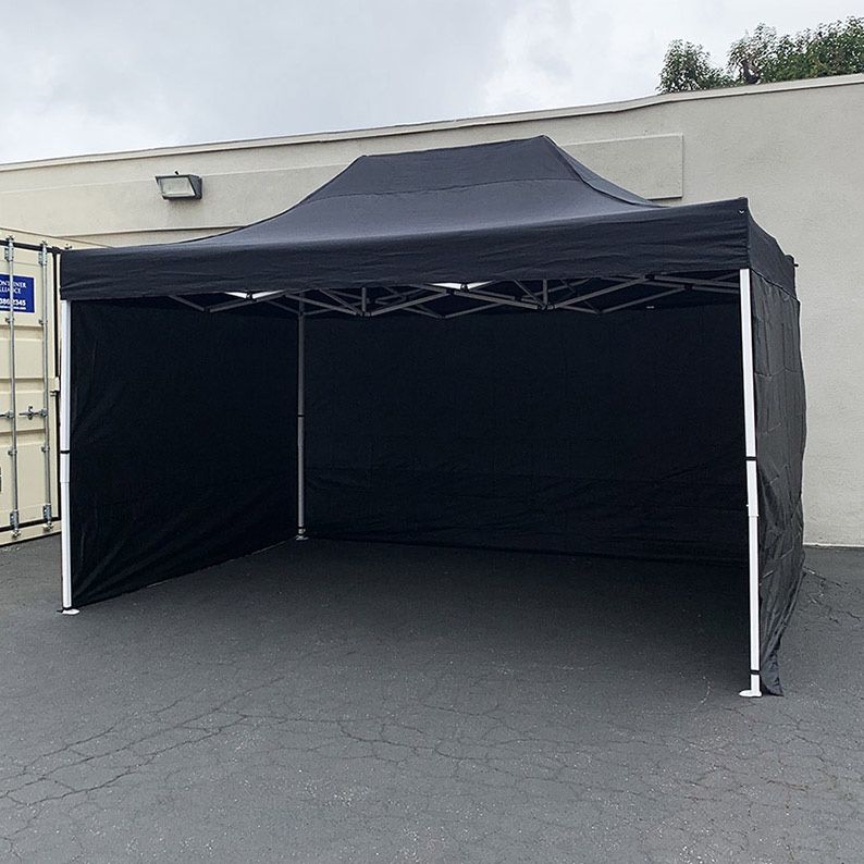 (New in Box) $180 Heavy Duty 10x15 ft Popup Canopy with (3 Sidewalls) Instant Shade w/ Carry Bag (2 Colors)