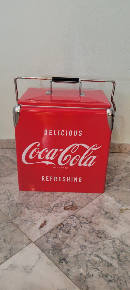 Coca-Cola Retro Ice Chest Cooler with Bottle Opener

