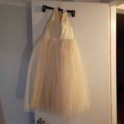 Champagne Flower Girl Dress 