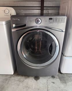 Gray Whirlpool Washer