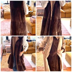 Vintage Neiman Marcus Real Fur Trench 