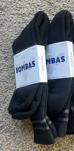 2 ~ Bombas Men’s Large 9,5-13 Men Black Calf