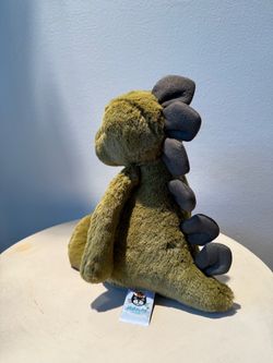 Retired Jellycat Bashful Dino Dinosaur Green Plush Stuffed Animal Toy