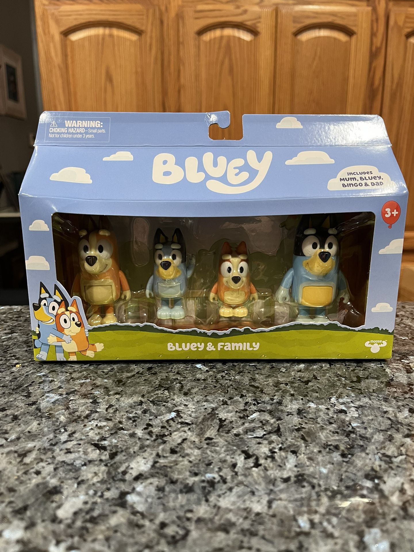 Bluey and Family Figurines 4 Pack EXPRESSIONS . Brand new never opened. Smoke free home