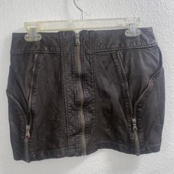 Small faux Leather Skirt