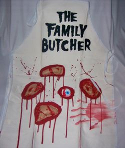 The Family Butcher Halloween Costume Apron