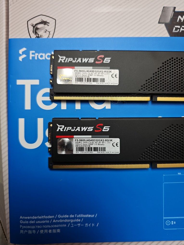 G Skill Ripjaws S5 64GB (32GBx 2) DDR5 Ram