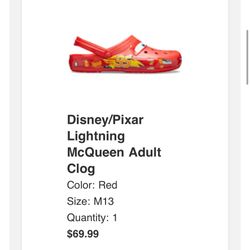 Lighting McQueen Crocs 