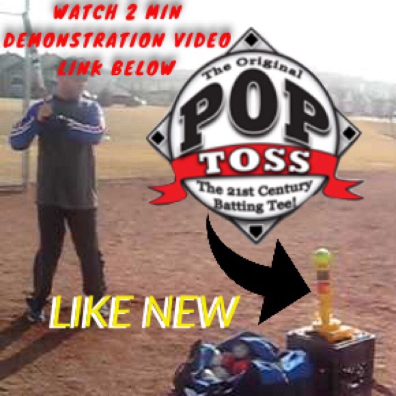 Pop Toss Slowpitch Pitching Machine - Hitting Tee - Soft Toss