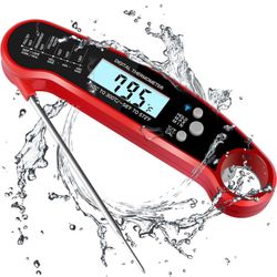 Digital Instant Read Food Thermometer with Backlight, LCD Display